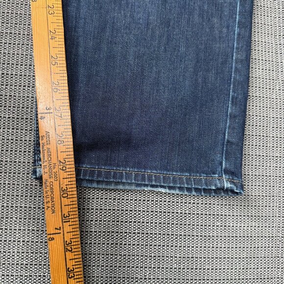 Joseph Abboud Mens Size 40x30 Blue Distressed Straight Fit Jeans - Picture 6 of 9